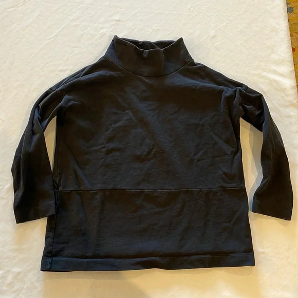 Pas‎ Denom women’s oversized turtleneck sweatshirt Pima size 2 fits like small - Picture 1 of 6